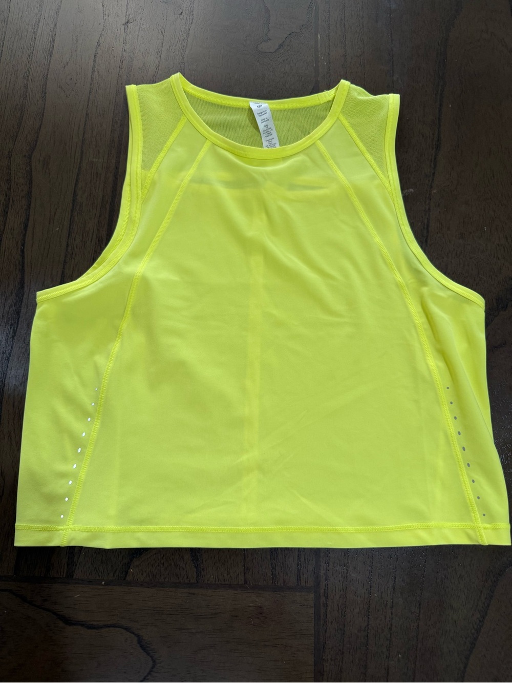 lululemon athletica Neon Yellow Performance Tank
